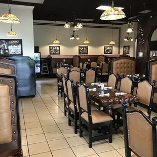 the dining area