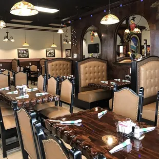 the dining area
