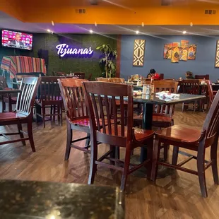 tables and chairs