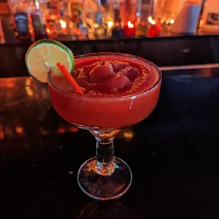 Strawberry margarita. Good
