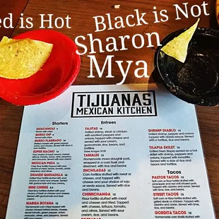 Red is HOT n Black is NOT they tell you. Either way it&apos;s a marvelous fresh made Salsa