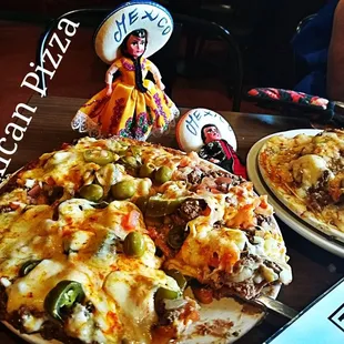 two pizzas