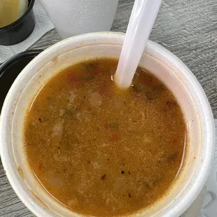 Free bean soup.