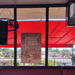 Canary covering patio area