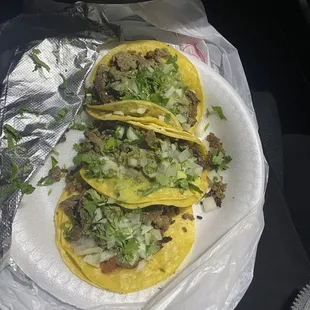 Carne asada tacos