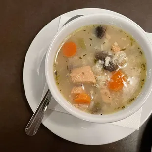 Turkey and rice soup