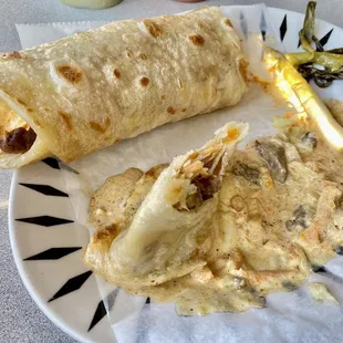 Churrasquitos are not closed at either end. The aftermath!