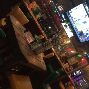 televisions on the wall