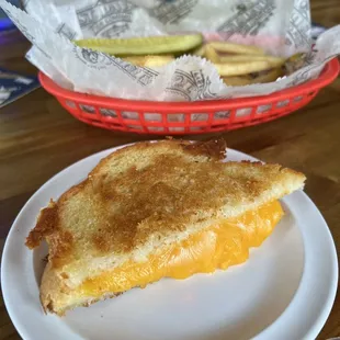 1/2 of the kid's grilled cheese.
