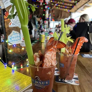 two bloody cocktails