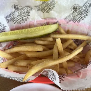 Fries with kid's grilled cheese.