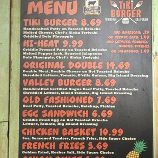 Menu as of 10/04/24