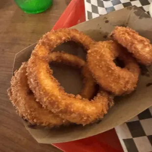 Awesome onion rings.