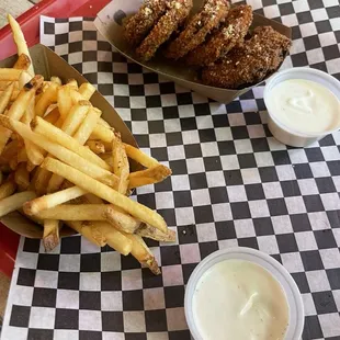 Zucchini and fries