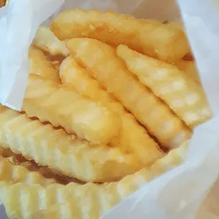 a basket of french fries