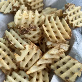 Waffle fries