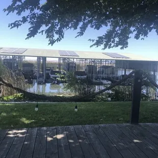 a view of the restaurant from the deck