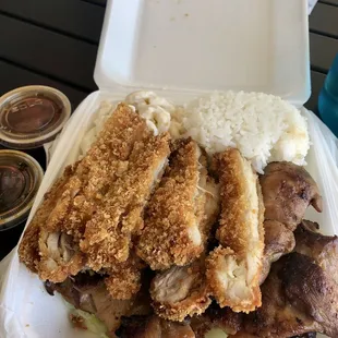 Chicken Combo (BBQ chicken and chicken Katsu