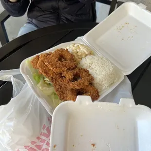 Fish and shrimp combo