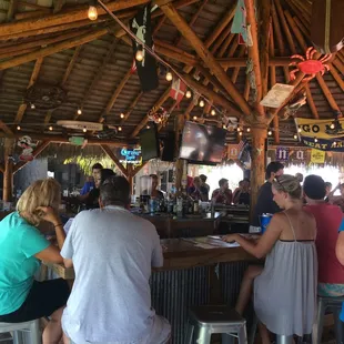 people sitting at the bar