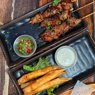 Pork and Mushroom Spring Rolls