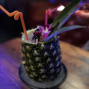 Pineapple drink for two