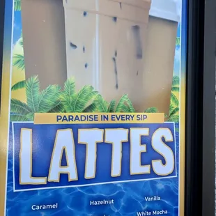 Latte flavors