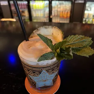 Maui Mai Tai with Passion Fruit Foam! Cheers!