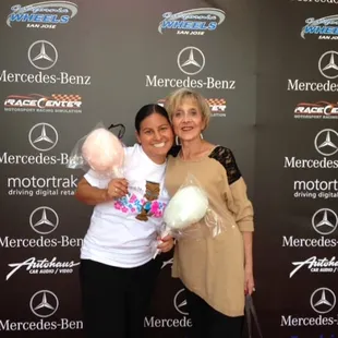 Tiki Sweetz Fan at the Mercedes CLA Launch event!