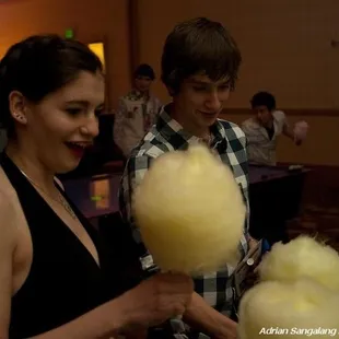 US FIgure Skating Champs enjoying fluffy cotton candy!