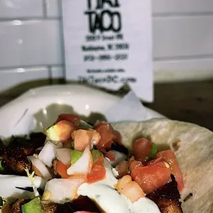 Blackened Salmon Taco