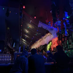 Bar area from couch seating