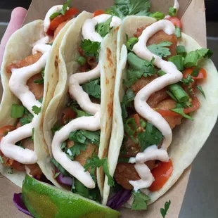 Quite awesome fish tacos! I splurged for an added third taco because I was hungry. Great decision.