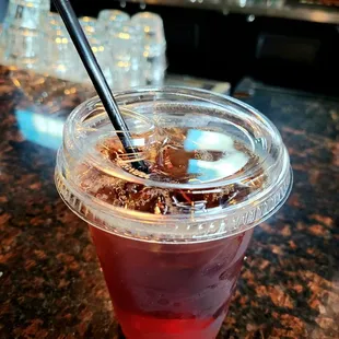 Sept 2021: Unsweetened iced tea (to go cup) @ $2.75