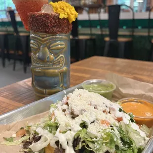 Asada Sope and a Sandia (Watermelon) Margarita