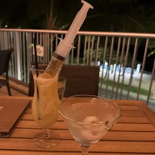 Lychee martini &amp; pain killer