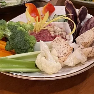 Beet Hummus Plate