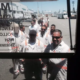 Picture from July. Longshoreman mechanics from Maersk terminal