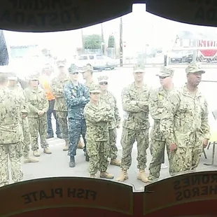 Friday may 22, 2015 during lunch hour. U.S.  Navy