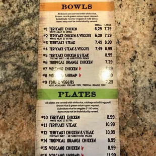 8/7/22 Menu