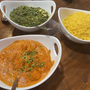 Saag Paneer &amp; Chicken Tikka Masala