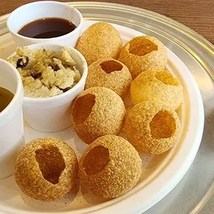 Pani puri and chai