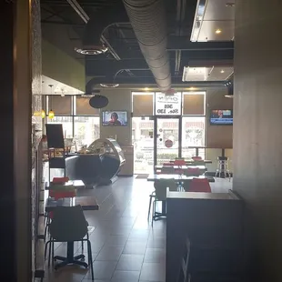 the interior of a restaurant