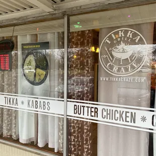 a window display of a restaurant