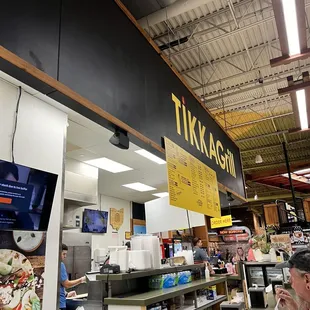 a man sitting at the counter