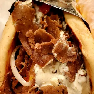 Lamb Gyro, add Feta