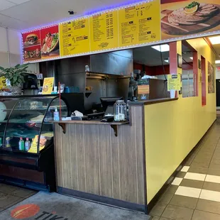 the interior of the restaurant
