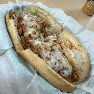 Spicy Chicken Garlic Sandwich
