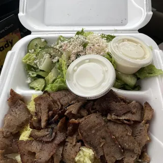 Lamb Gyro on Rice