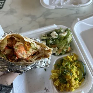 Chicken tikka wrap
